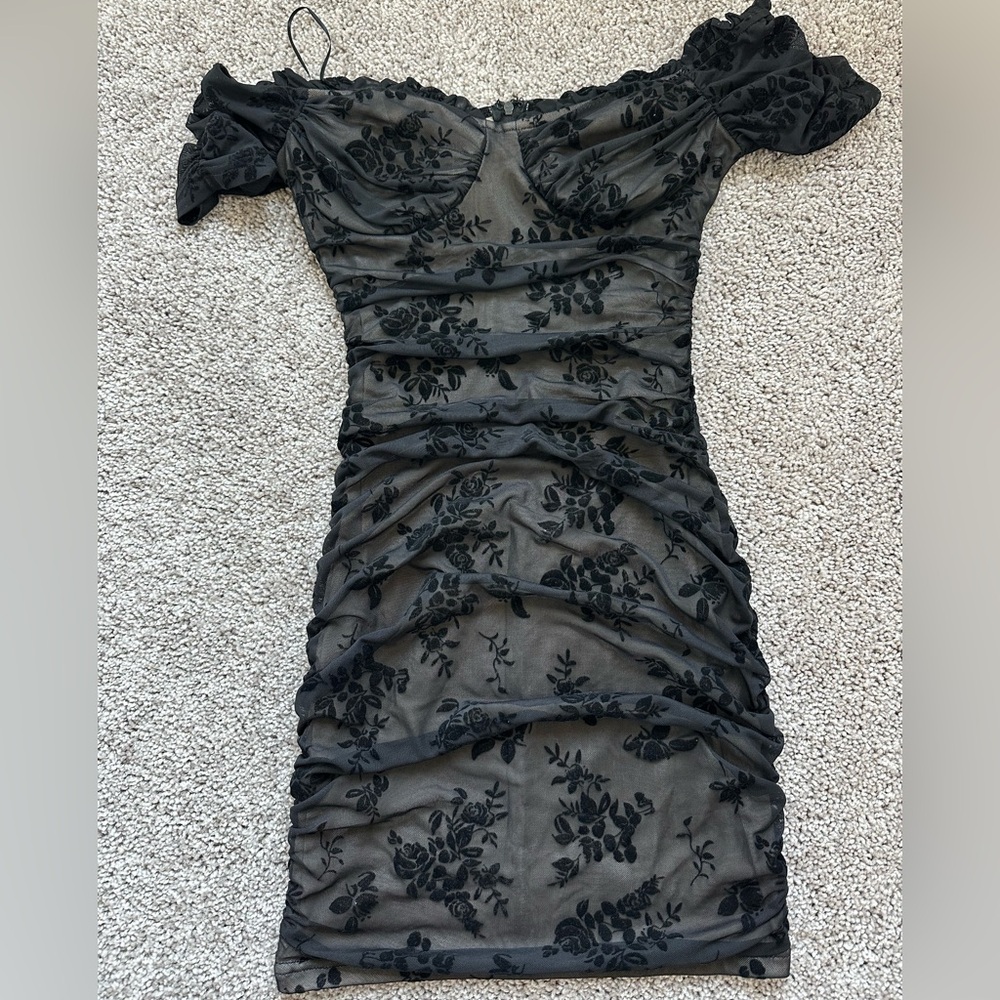 SHEIN Black and Beige Fabric